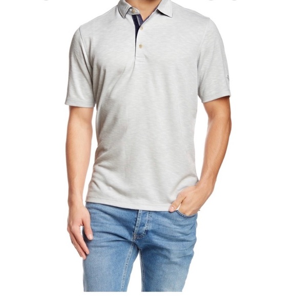 Tommy Bahama Palmetto‎ Paradise Polo Men’s Size XL Grey - Picture 1 of 11